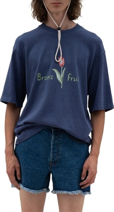 Bram's Fruit Tulip Aquarel T-shirt Blue Blauw