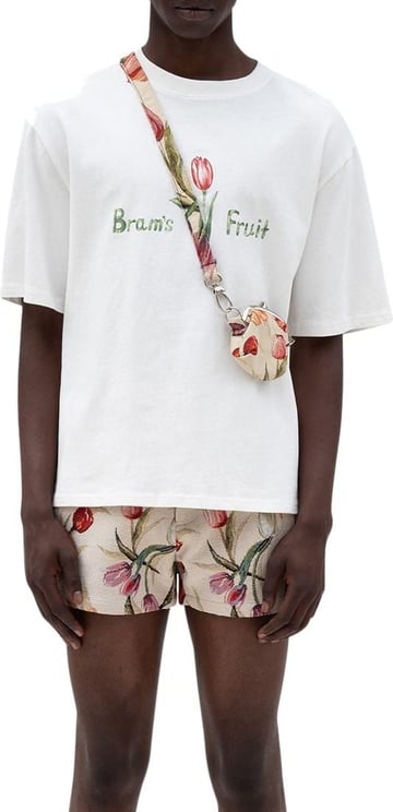 Bram's Fruit Tulip Aquarel T-shirt White Wit