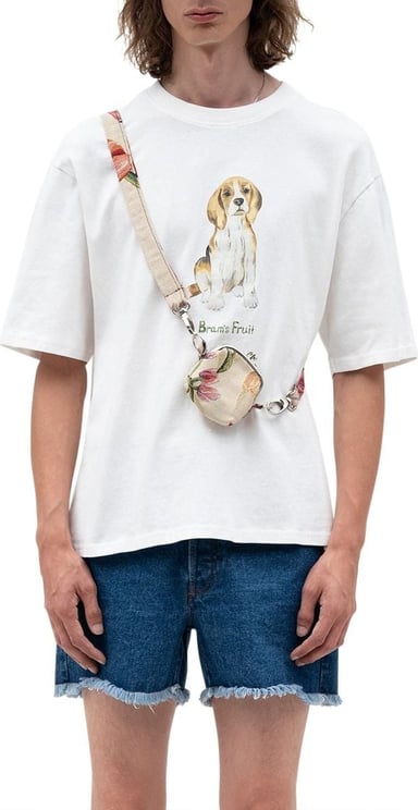 Bram's Fruit Beagle Aquarel T-shirt White Wit
