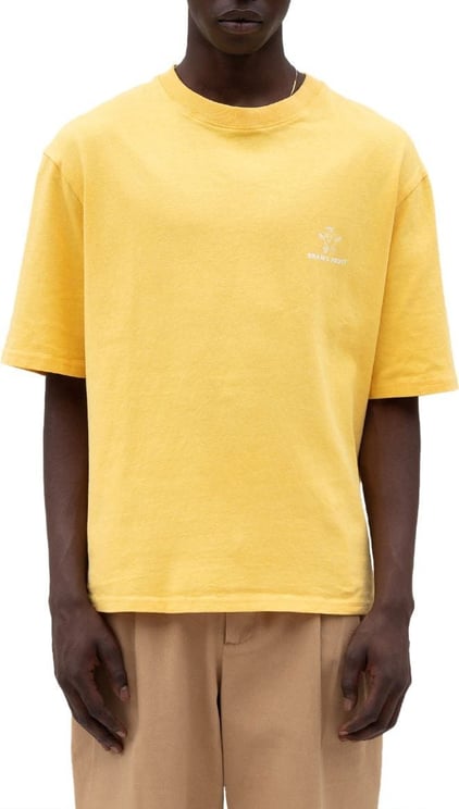 Bram's Fruit Lemon Outline T-shirt Yellow Geel