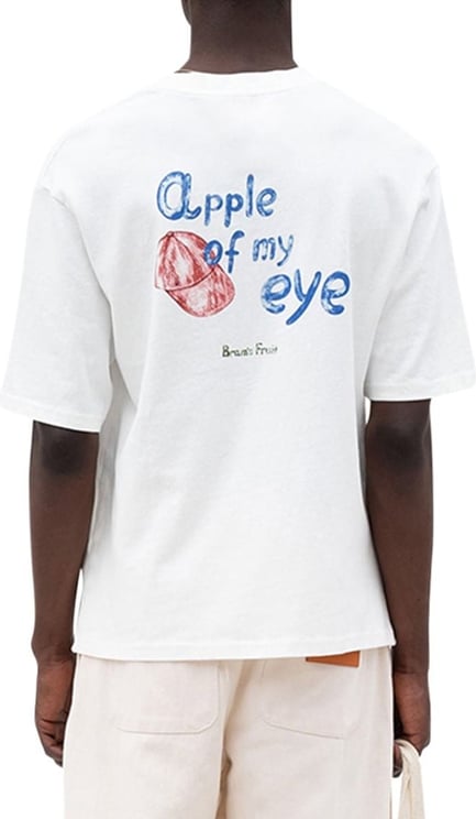Bram's Fruit Apple Of My Eye T-shirt Antique White Wit