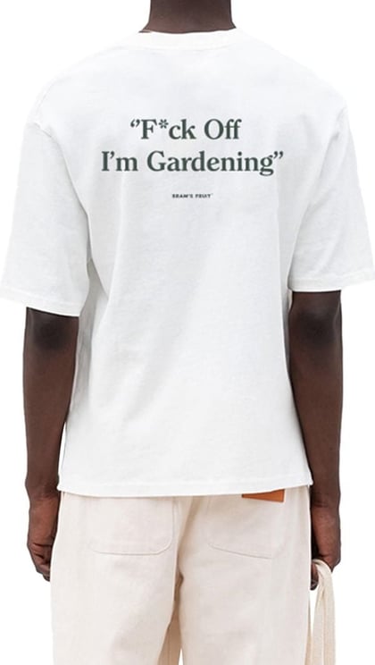 Bram's Fruit F*ck Off I'm Gardening T-shirt White Wit