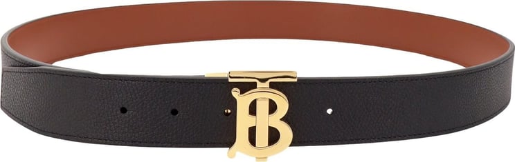 Burberry Leather belt Zwart