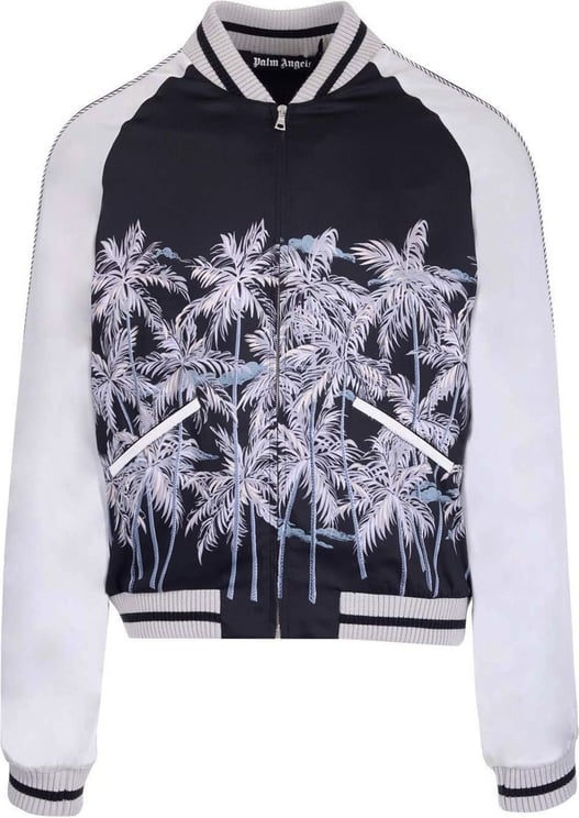 Palm Angels Palm Angels Casual Printed Bomber Zwart