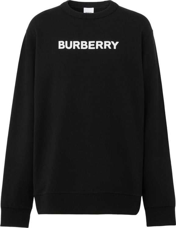 Burberry Burberry Logo Cotton Sweatshirt Zwart