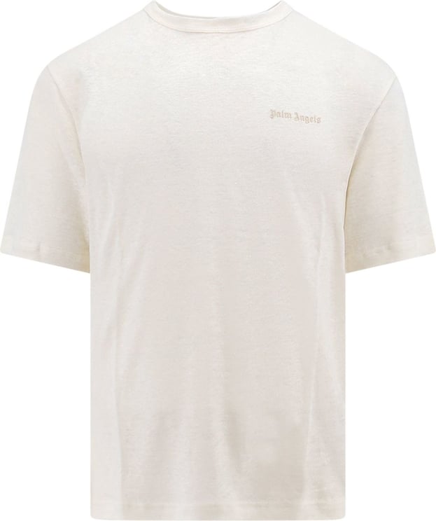 Palm Angels Classic Logo linen t-shirt Wit