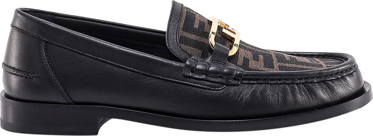 Fendi Leather loafer with FF print insert Bruin