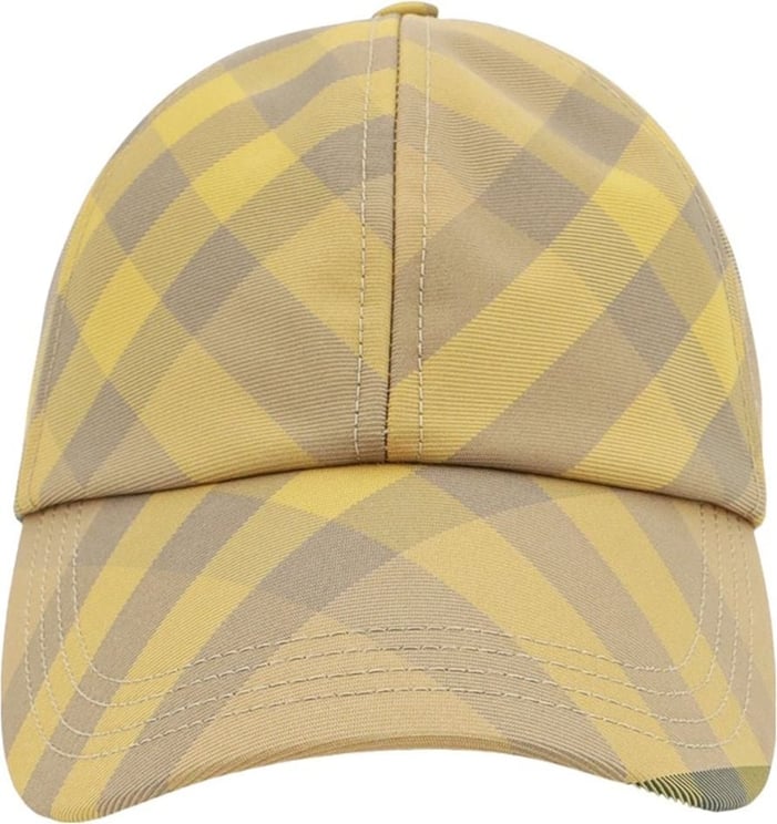 Burberry Nylon hat with Check print Geel