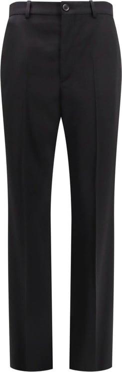 Balenciaga Slim Fit wool trouser Zwart