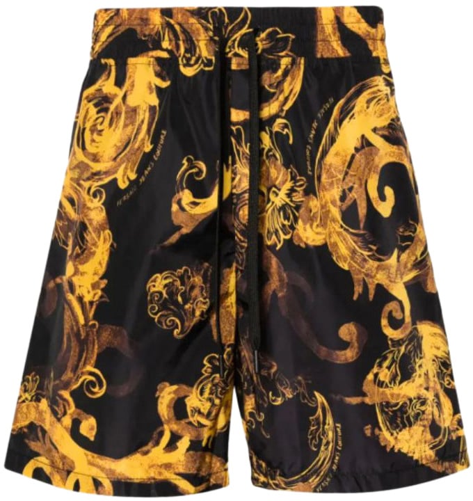 Versace Jeans Couture Versace Jeans Couture Swimshort Black/Gold Zwart