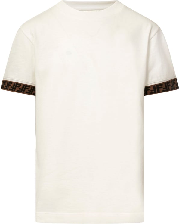 Fendi FENDI KIDS T-shirts and Polos White Wit