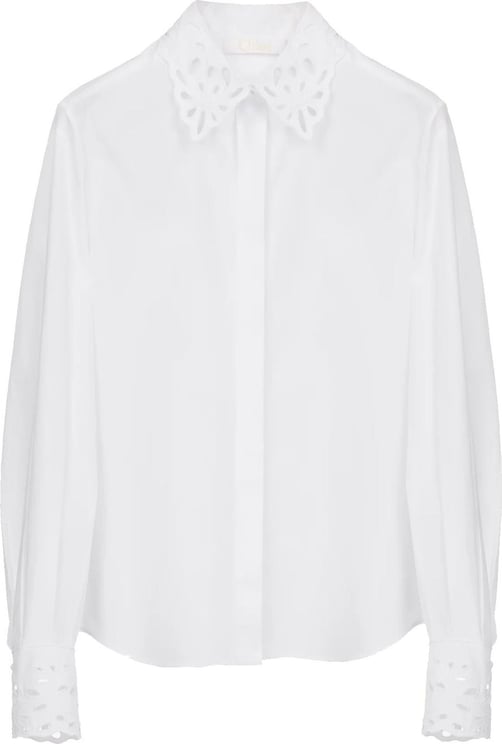 Chloé Chloe' Cotton Embroidered Shirt Wit