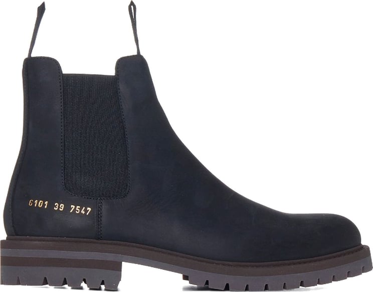Common Projects Common Projects Leather Chelsea Boots Zwart