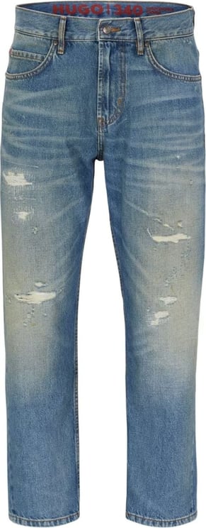 Hugo Boss 340 Vintage Wash Jeans Blauw