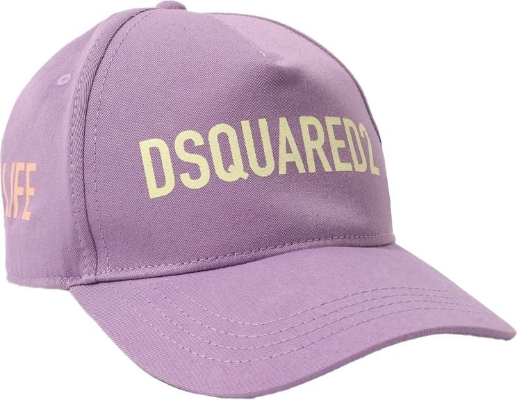 Dsquared2 One Life One Planet Logo Baseball Cap Paars