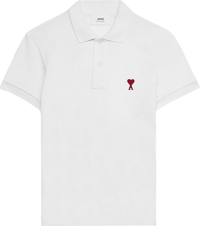 AMI Paris T Shirts & Polo's BFUPL001.760 Wit