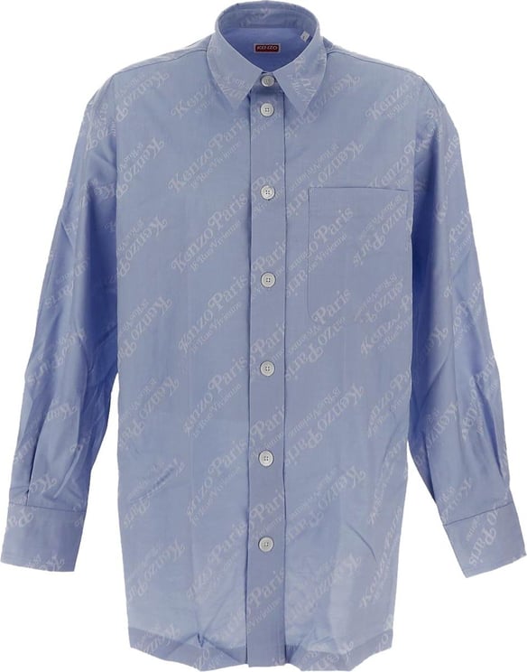 Kenzo Cotton Shirt Blauw