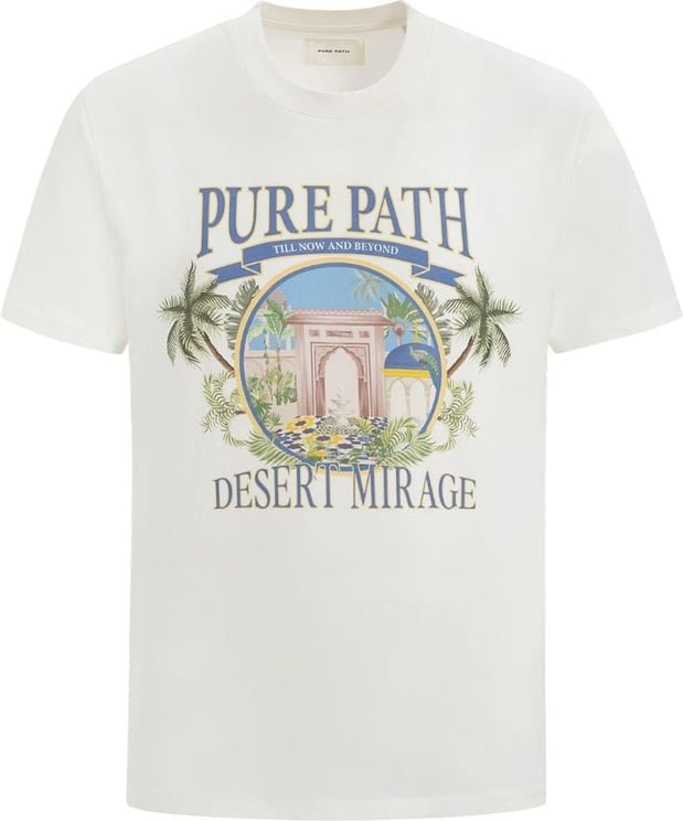 Purewhite Pure Path Desert Mirage T-Shirt Off-White Wit