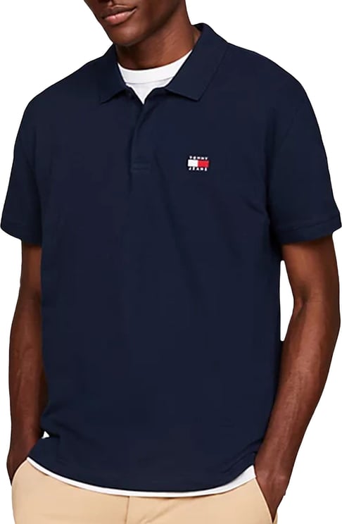 Tommy Hilfiger Badge Polo Blauw