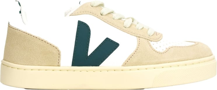 Veja V-10 lace sneaker beige-green Beige