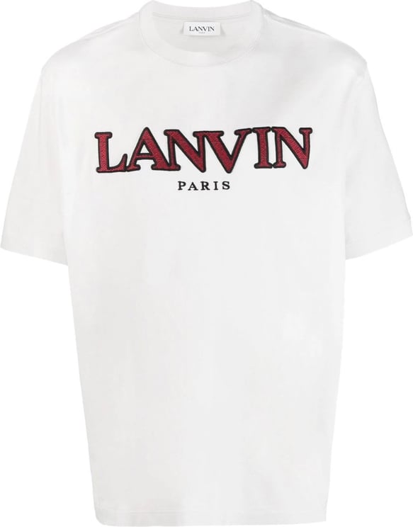 Lanvin Classic Curb Logo T-shirt Wit