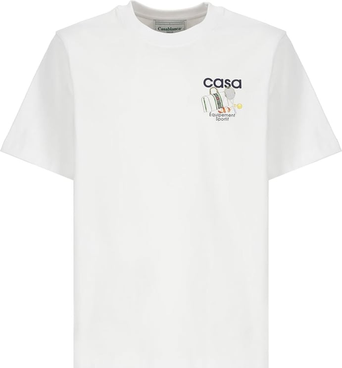 Casablanca T-shirts And Polos White Neutraal