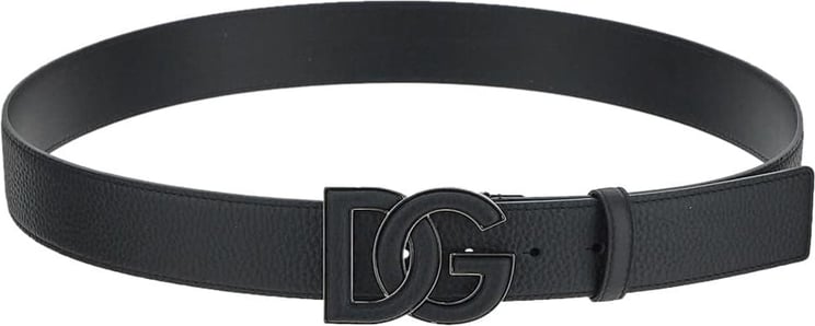 Dolce & Gabbana Leather Belt Zwart