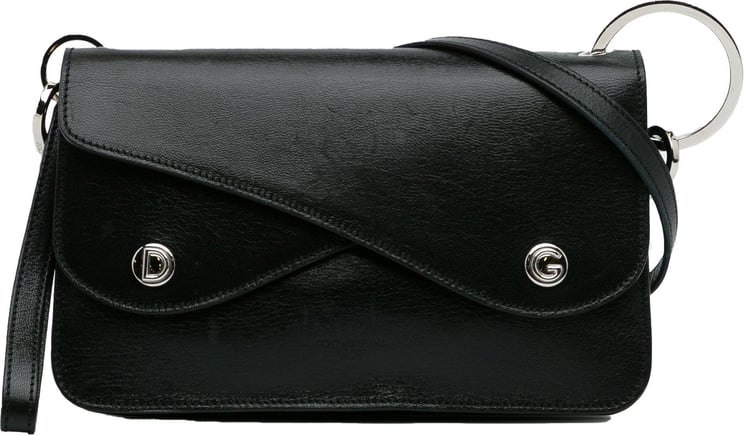 Dolce & Gabbana Leather Crossbody Bag Zwart