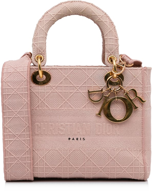 Dior Medium Cannage Lady D-Lite Roze