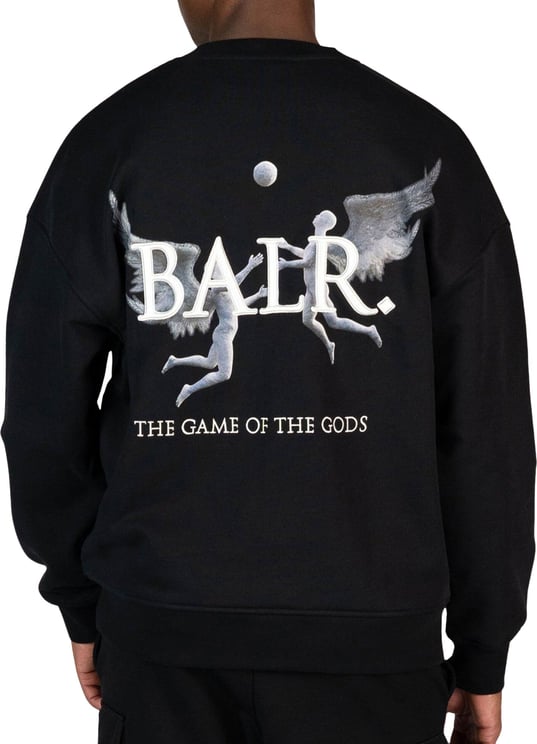 BALR Game of the Gods Box Fit Sweater Zwart