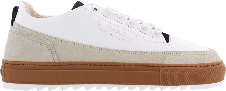 Mason Garments Heren Firenze Sneaker Beige/Wit Beige