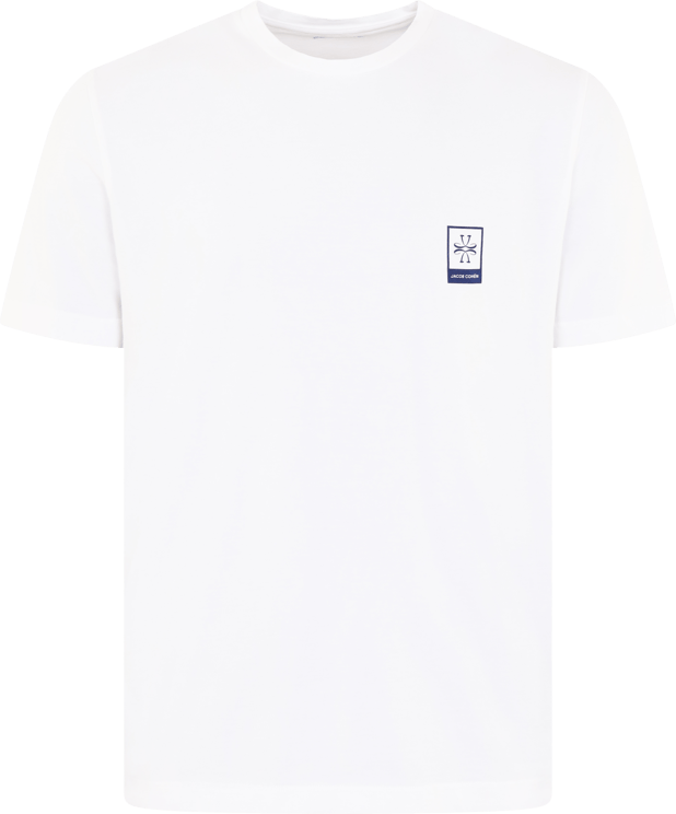 Jacob Cohen Heren Logo T-Shirt Wit Wit