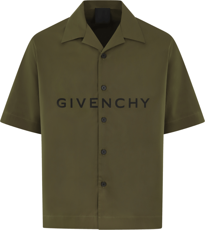 Givenchy Heren Boxyfit Shirt Groen Groen