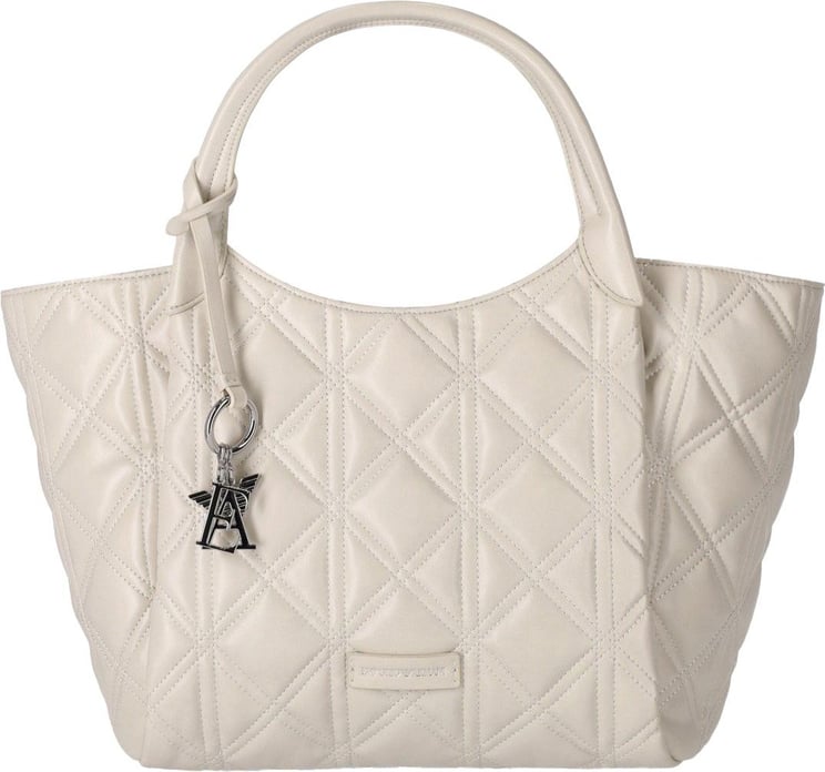 Emporio Armani Ivory Quilted Shopping Bag Beige Beige