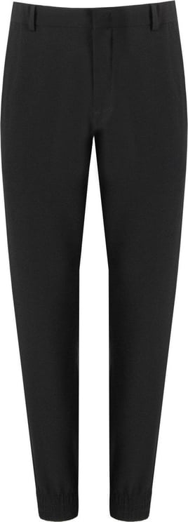 Emporio Armani Black Crepe Trousers Black Zwart