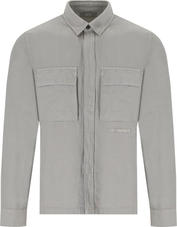 CP Company C.p. Company Broken Drizzle Grey Overshirt Gray Grijs