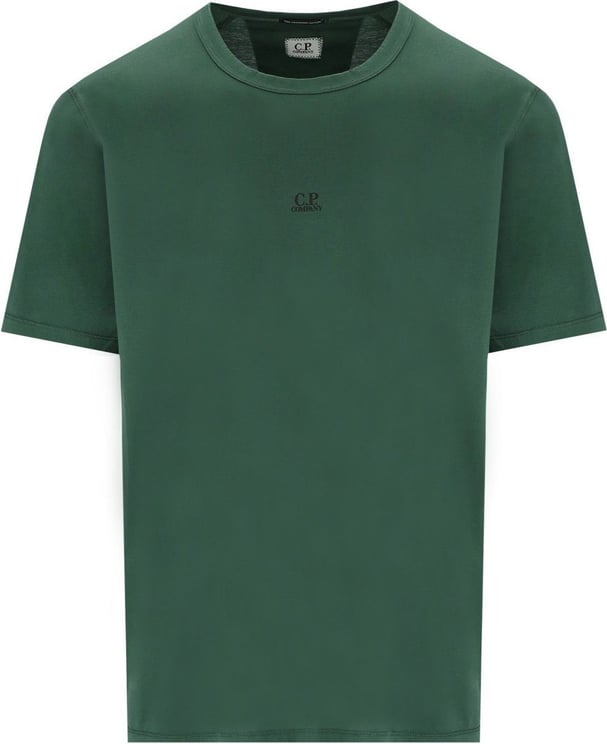 CP Company C.p. Company Light Jersey 70/2 Duck Green T-shirt Green Groen