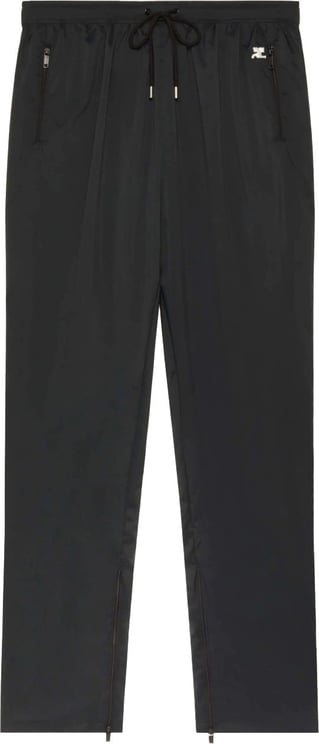 COURREGES Pantalon Nylon Tappered Zwart