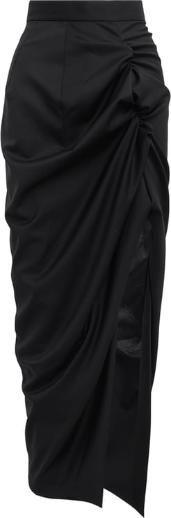 Vivienne Westwood Long Side Panther Skirt - Black Zwart