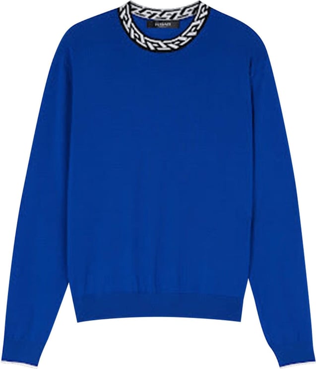 Versace Sweaters Blue Blauw