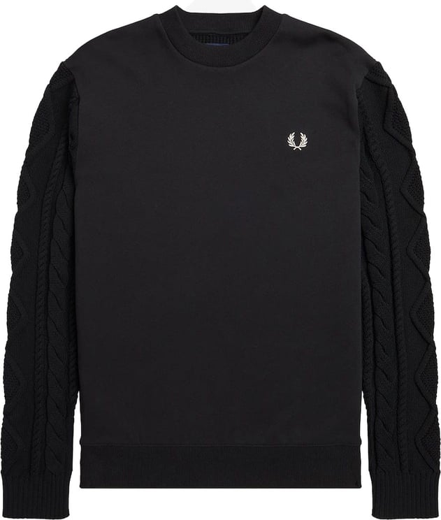 Fred Perry Sweatshirt Black Zwart