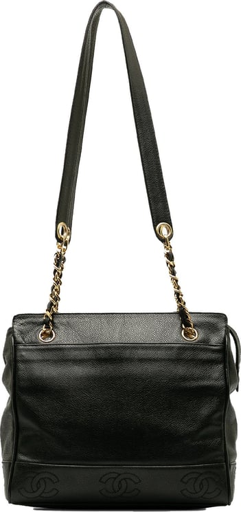 Chanel Triple CC Caviar Shoulder Bag Zwart