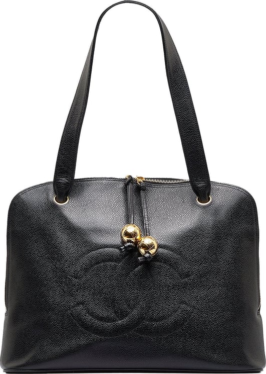 Chanel CC Caviar Shoulder Bag Zwart