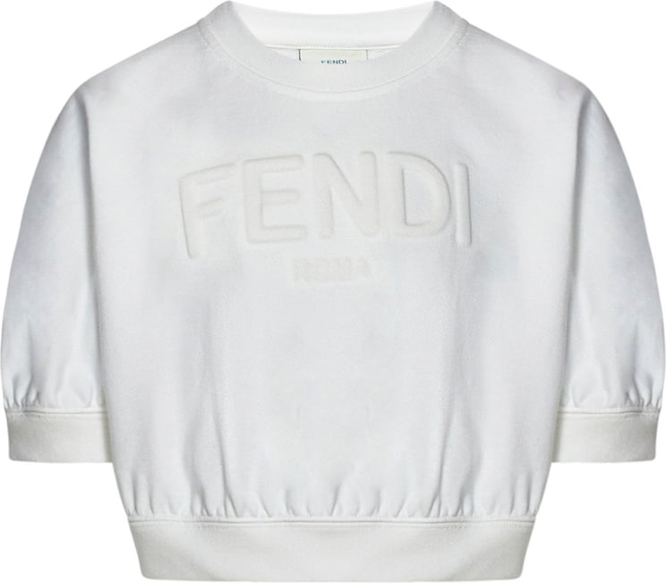 Fendi FENDI KIDS Sweaters White Wit