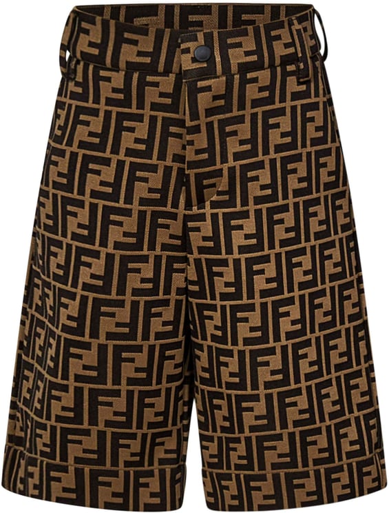 Fendi FENDI KIDS Shorts Brown Bruin