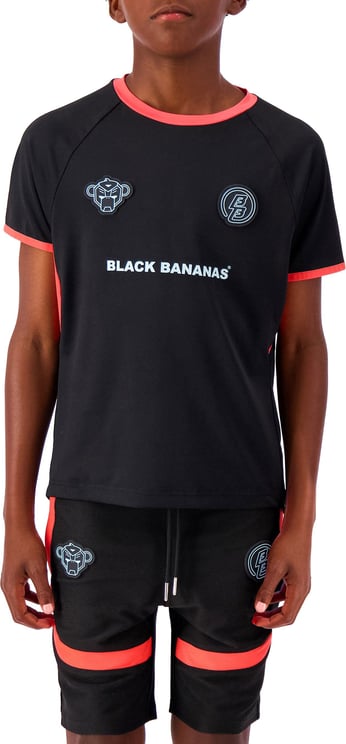 Black Bananas Jr. Football Tee Zwart