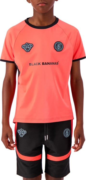 Black Bananas Jr. Football Tee Rood