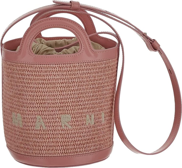 Marni Tropicalia Small Bucket Bag Roze