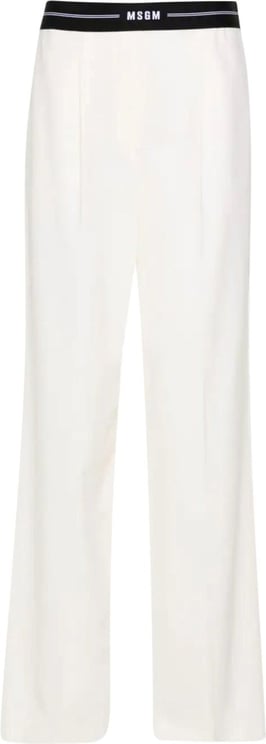 MSGM pantalone white Wit