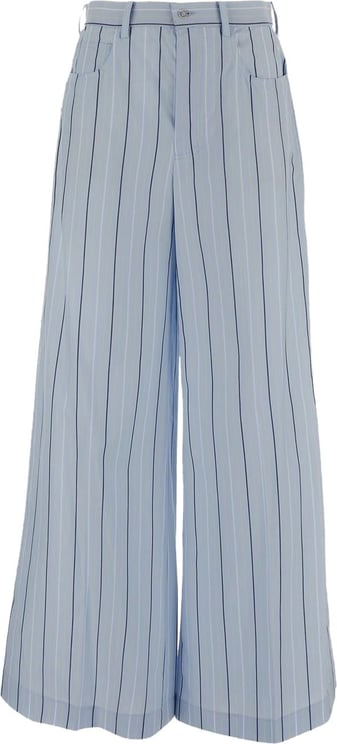 Marni Cotton Trousers Blauw